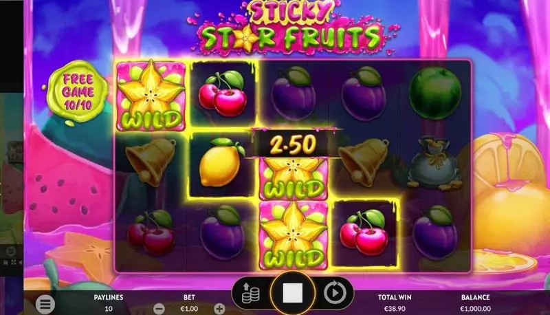Main Screen Reels -  Sticky Star Fruits Apparat Gaming Slots Game