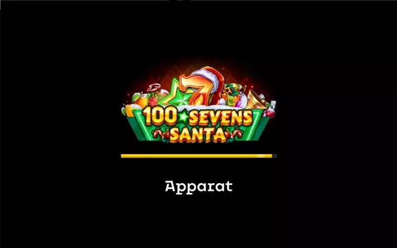 Introduction Screen - 100 Sevens Santa Apparat Gaming Slots Game