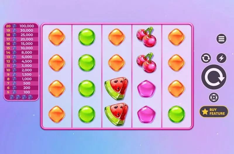 Info and Rules - 20 Sweet Candies Apparat Gaming Slots Game