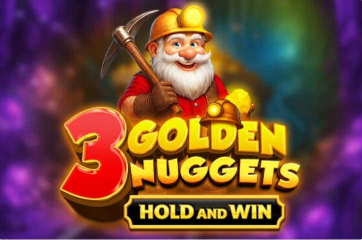 Introduction Screen - 3 Golden Nuggets - Hold and Win Dragon Gaming Slots Game