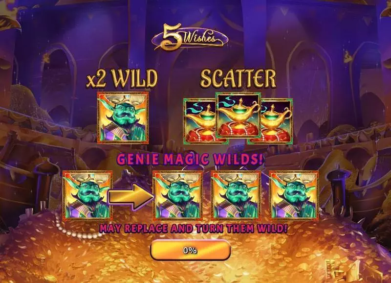Info and Rules - 5 Wishes RTG Slots Game