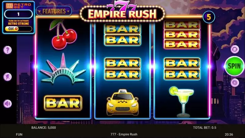 Main Screen Reels - 777 – Empire Rush Spinomenal Slots Game