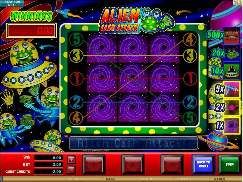 Bonus 1 - Alien Cash Attack Microgaming Slots Game
