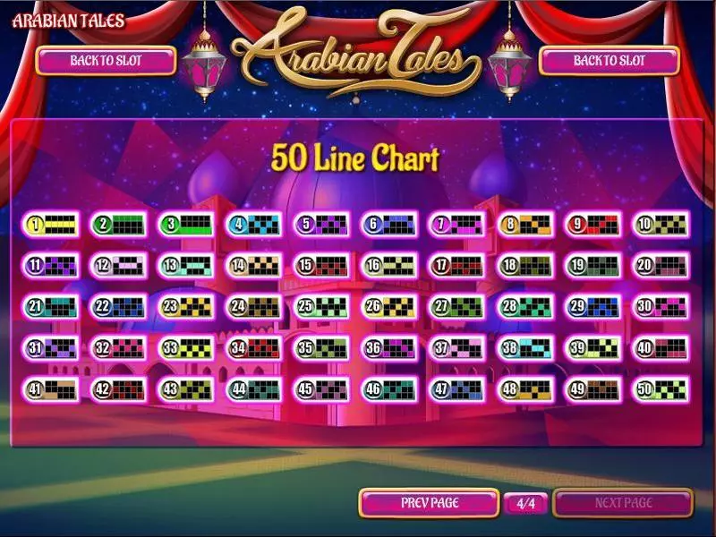 Info and Rules - Arabian Tales Rival Slots Game