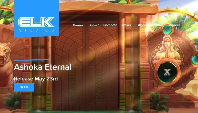 Introduction Screen - Ashoka Eternal Elk Studios Slots Game