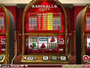 Main Screen Reels - Aspinalls PlayTech Slots Game