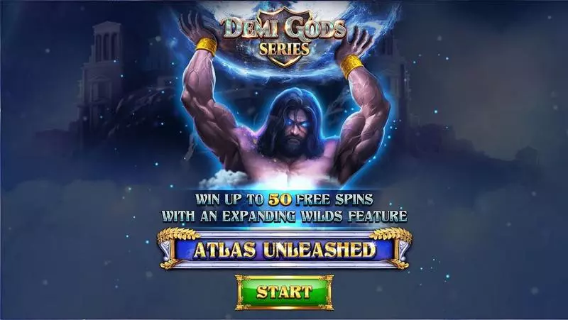 Introduction Screen - Atlas Unleashed Spinomenal Slots Game