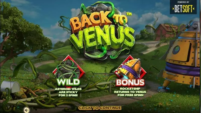 Info and Rules - Back to Venus BetSoft Slots Game