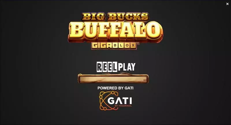 Introduction Screen - Big Bucks Buffalo GigaBlox ReelPlay Slots Game