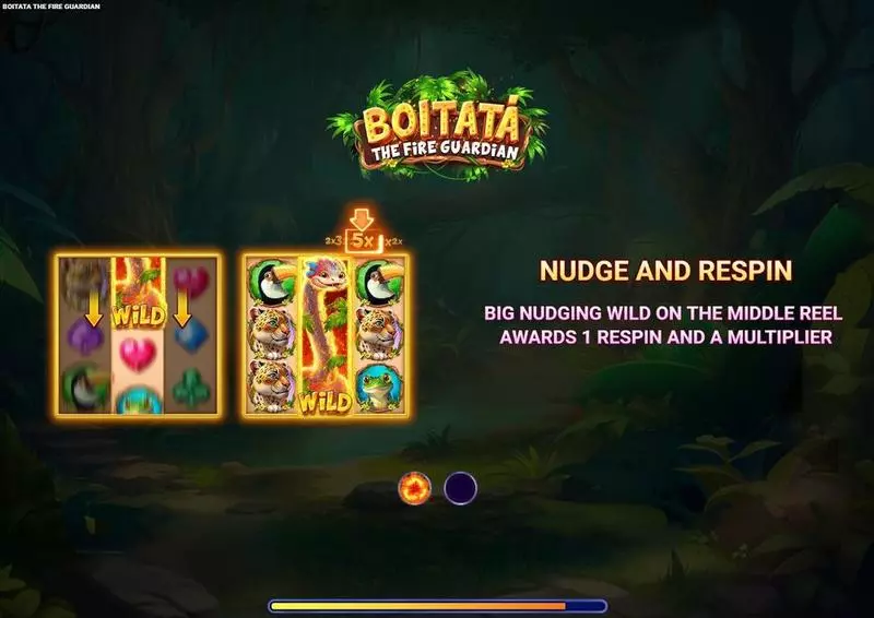 Introduction Screen - BoitataThe Fire Guardian Wizard Gaming Slots Game