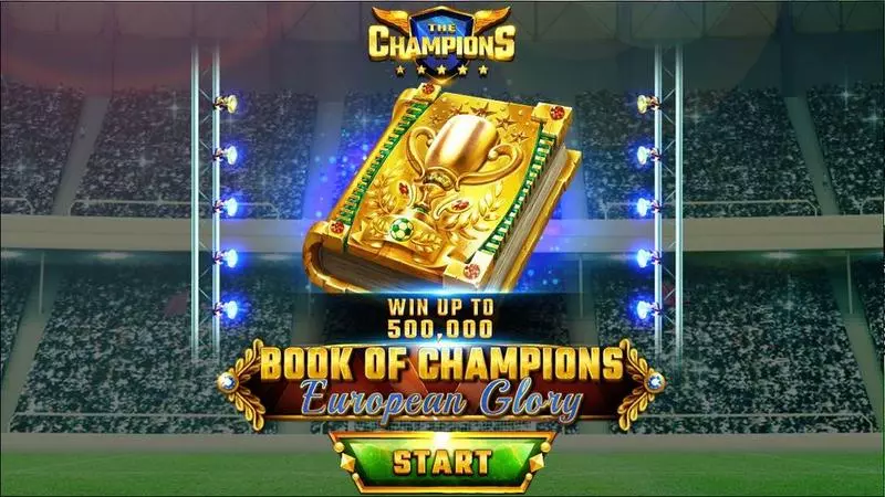 Introduction Screen - Book Of Champions – European Glory Spinomenal Slots Game