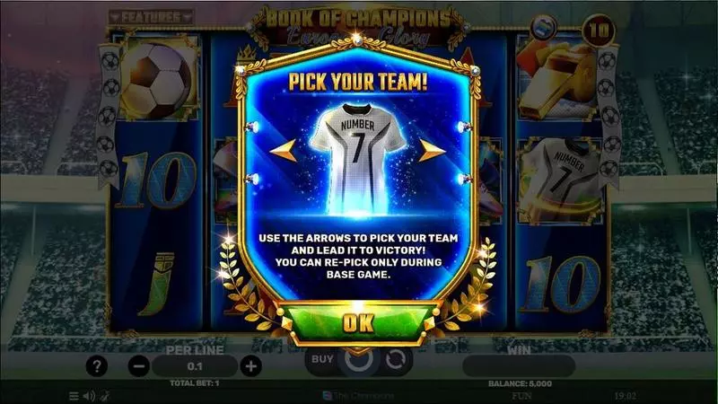 Info and Rules - Book Of Champions – European Glory Spinomenal Slots Game