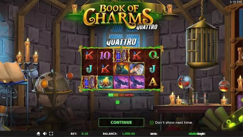 Info and Rules - Book of Charms StakeLogic Slots Game