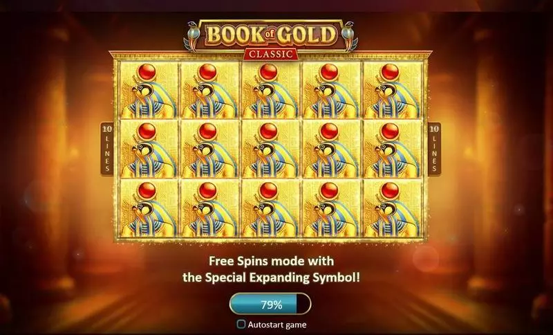 Main Screen Reels - Book of Gold: Classic Playson Slots Game