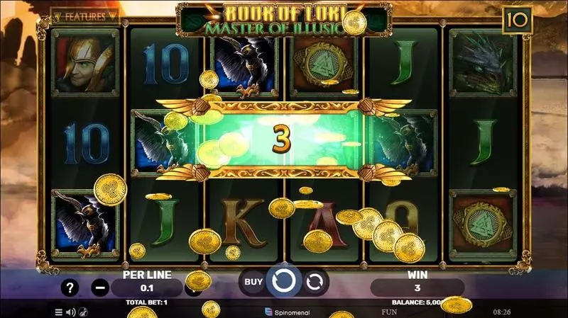 Winning Screenshot - Book Of Loki – Master Of Illusions Spinomenal Slots Game