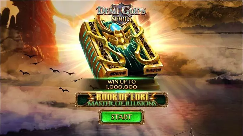 Introduction Screen - Book Of Loki – Master Of Illusions Spinomenal Slots Game