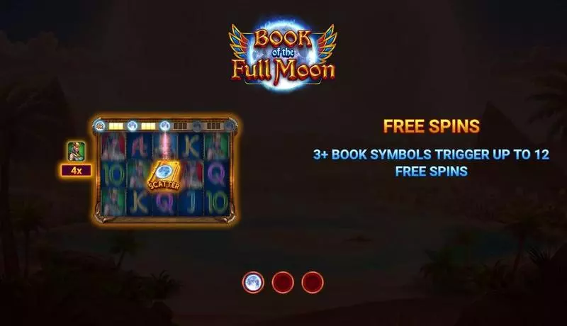 Introduction Screen - Book of the Full Moon Wizard Games Slots Game