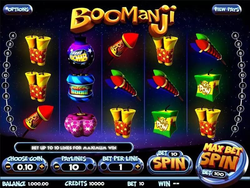 Introduction Screen - Boomanji BetSoft Slots Game