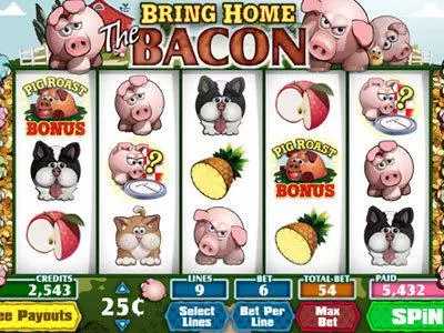 Main Screen Reels - Bring Home The Bacon Parlay Slots Game