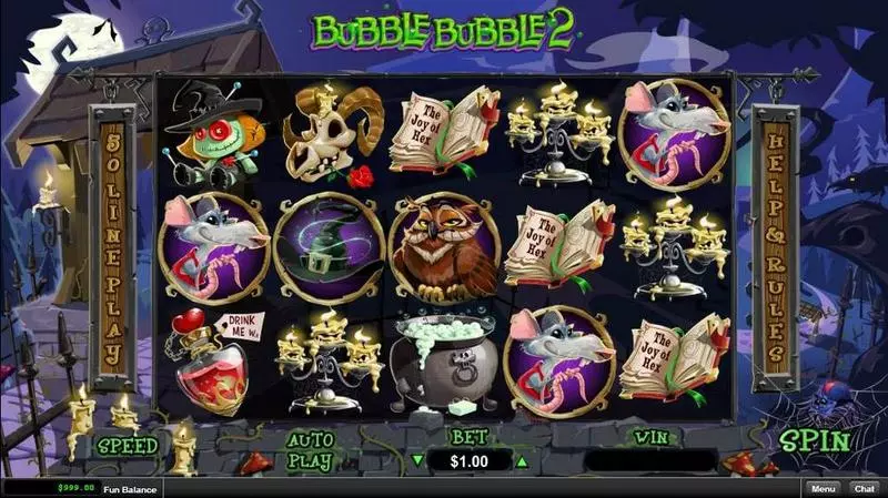 Main Screen Reels - Bubble Bubble 2 RTG Slots Game