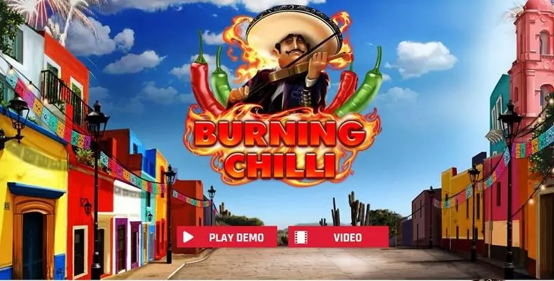 Introduction Screen - Burning Chilli Red Rake Gaming Slots Game