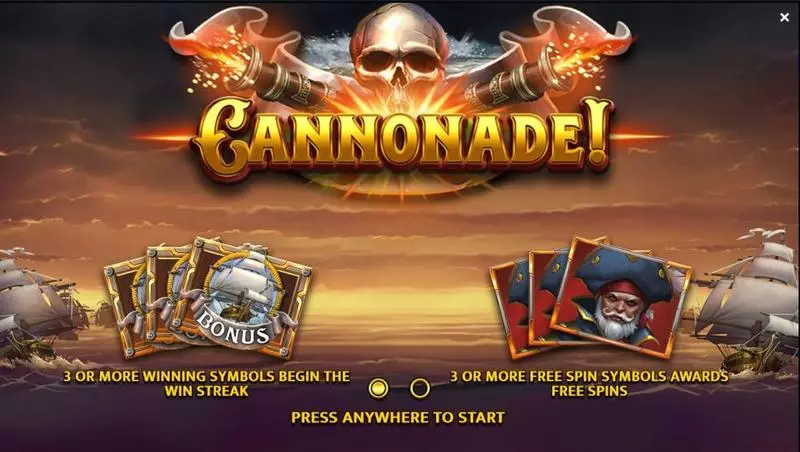 Info and Rules - Cannonade! Yggdrasil Slots Game