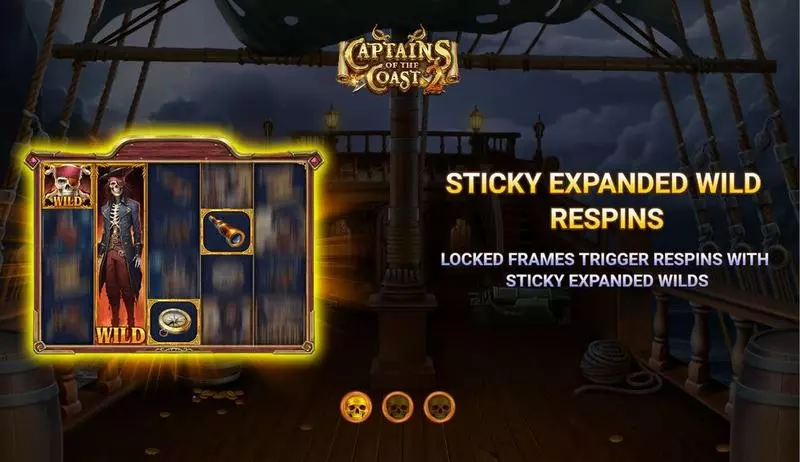 Introduction Screen - Captains of the Coast 2 Wizard Games Slots Game
