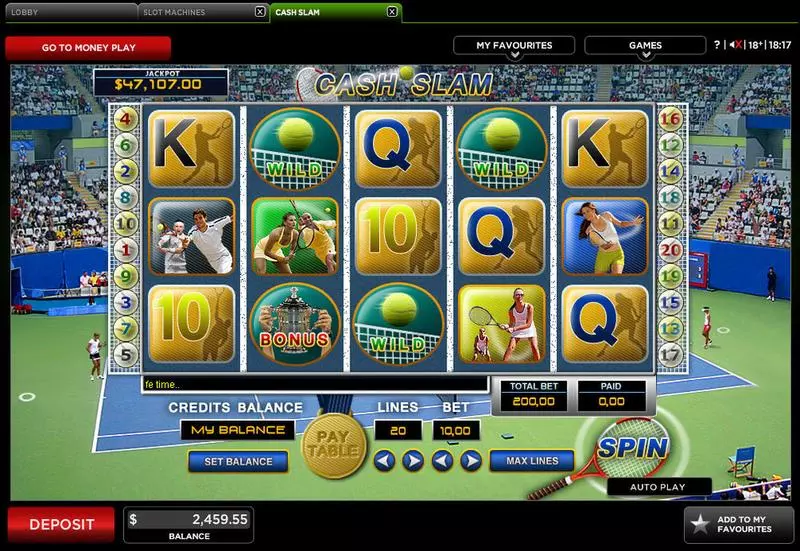 Main Screen Reels - Cash Slam 888 Slots Game