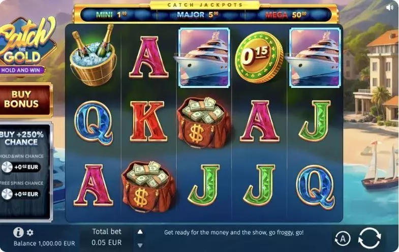 Main Screen Reels - Catch The Gold BGaming Slots Game