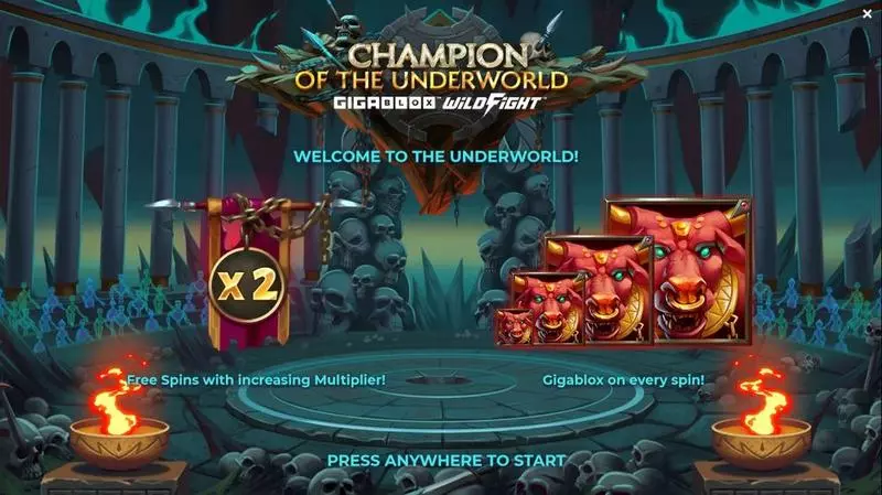 Info and Rules - Champion of the Underworld Yggdrasil Slots Game