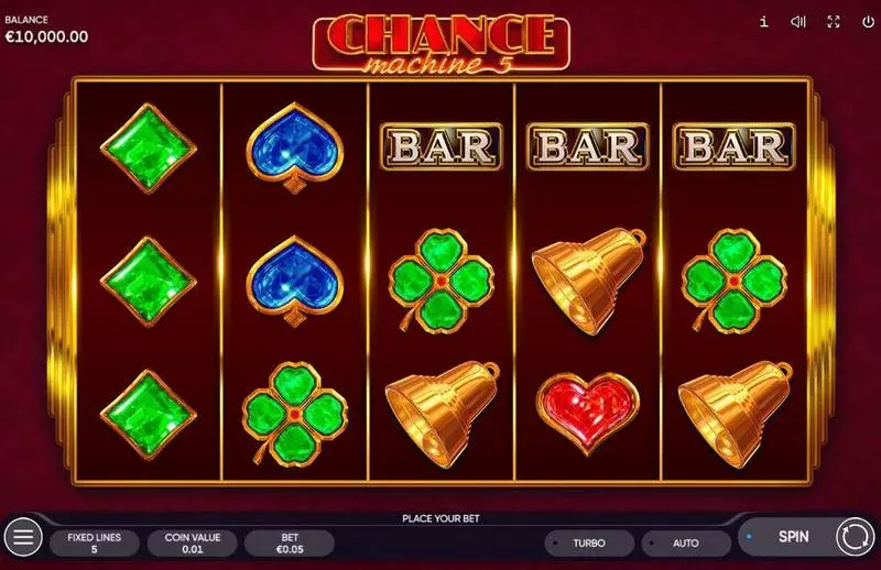 Main Screen Reels - Chance Machine 5 Endorphina Slots Game