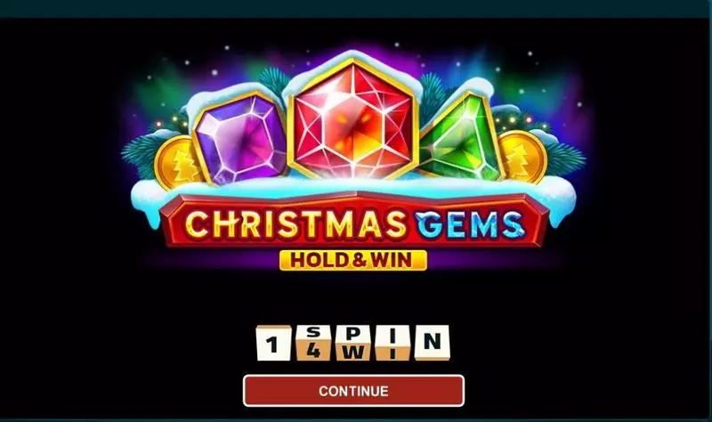 Introduction Screen - Christmas Gems Hold And Win 1Spin4Win Slots Game