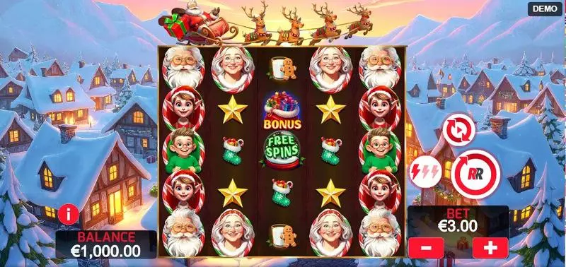 Main Screen Reels - Christmas Wins 2 Red Rake Gaming Slots Game
