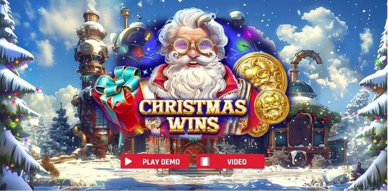 Introduction Screen - Christmas Wins Red Rake Gaming Slots Game