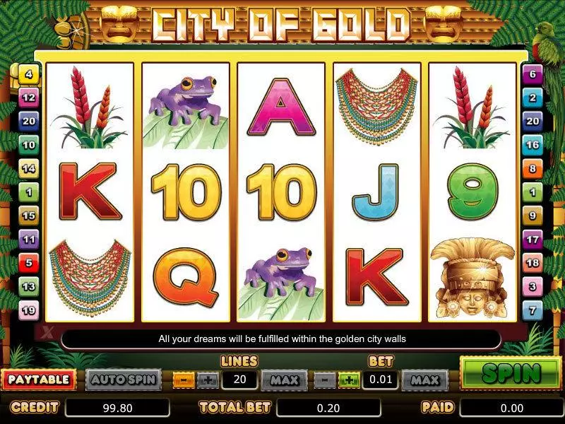 Main Screen Reels - City of Gold bwin.party Slots Game
