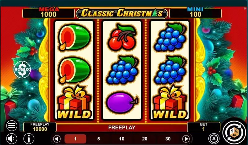 Main Screen Reels - Classic Christmas Hold And Win 1Spin4Win Slots Game