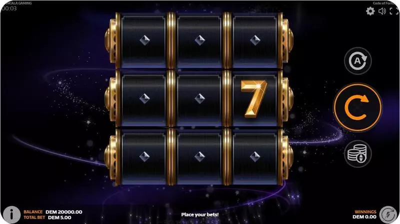 Main Screen Reels - Code of Fortune Mancala Gaming Slots Game