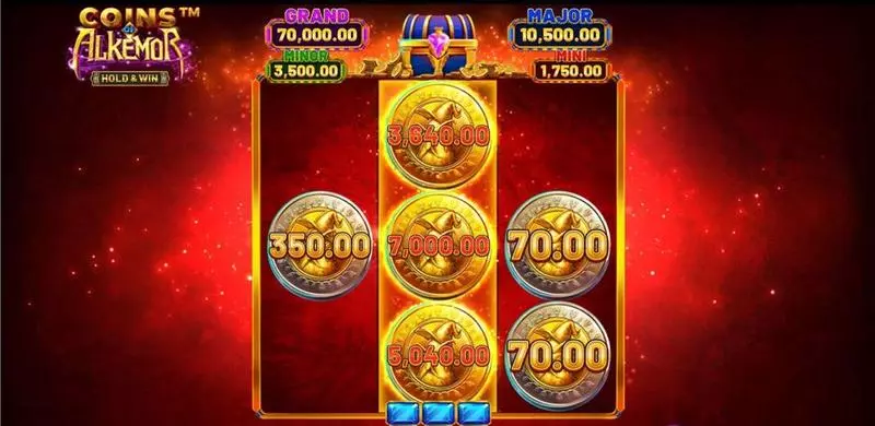 Introduction Screen - Coins of Alkemor - Hold and Win BetSoft Slots Game