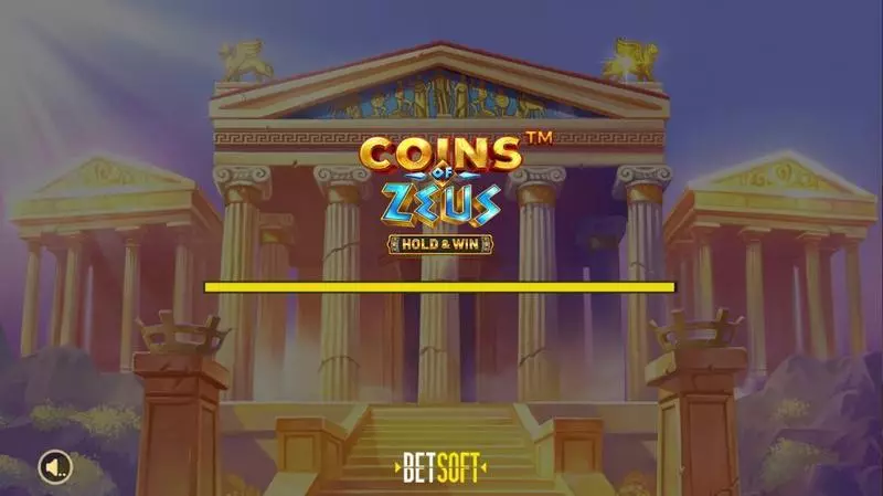 Introduction Screen - Coins of Zeus – HOLD and WIN BetSoft Slots Game