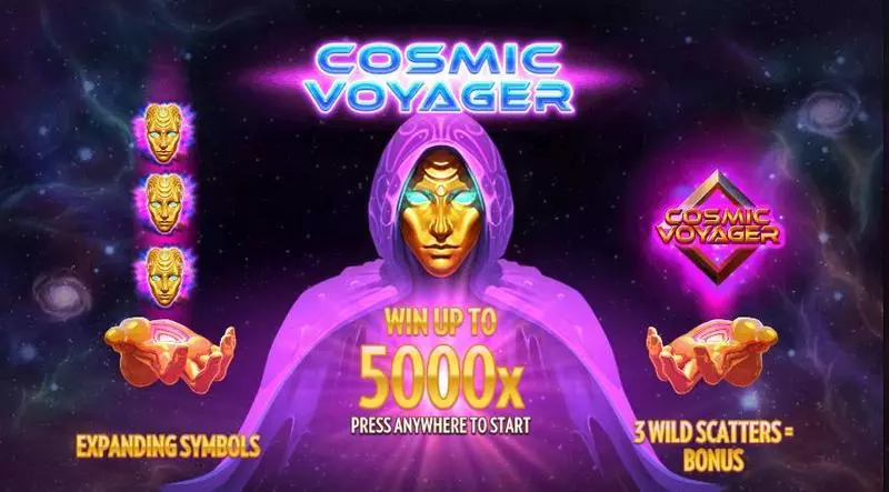 Main Screen Reels - Cosmic Voyager Thunderkick Slots Game