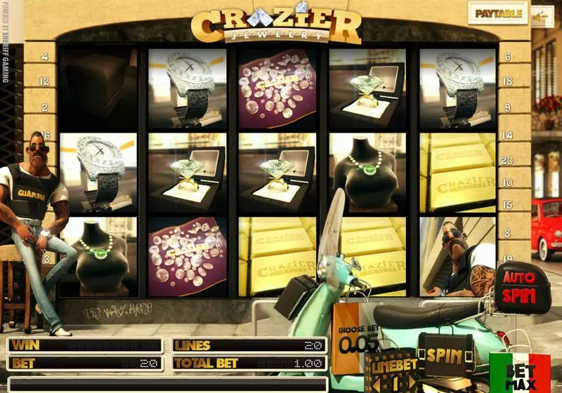 Main Screen Reels - Crazier Jewelry Sheriff Gaming Slots Game
