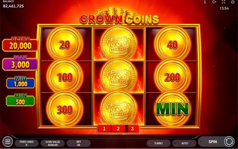 Info and Rules - Crown Coins Endorphina Slots Game