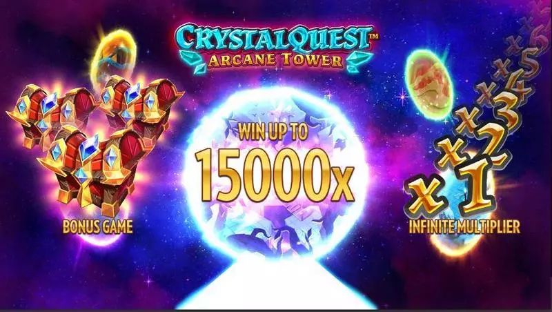 Info and Rules - Crystal Quest: ArcaneTower Thunderkick Slots Game