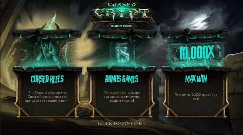 Info and Rules - Cursed Crypt Hacksaw Gaming Slots Game