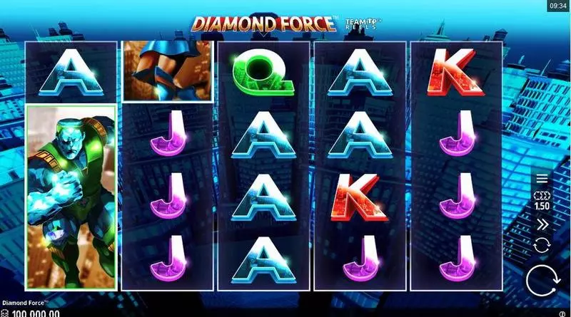 Main Screen Reels - Diamond Force Microgaming Slots Game