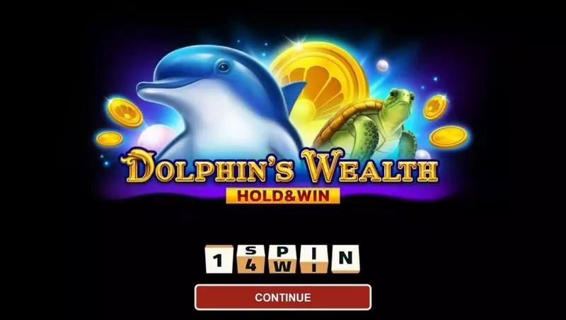 Introduction Screen - Dolphin's Wealth 1Spin4Win Slots Game