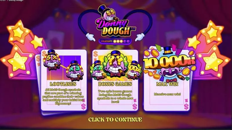 Info and Rules - Donny Dough Hacksaw Gaming Slots Game