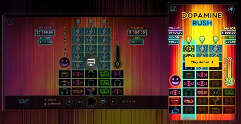 Main Screen Reels - Dopamine Rush  Slots Game