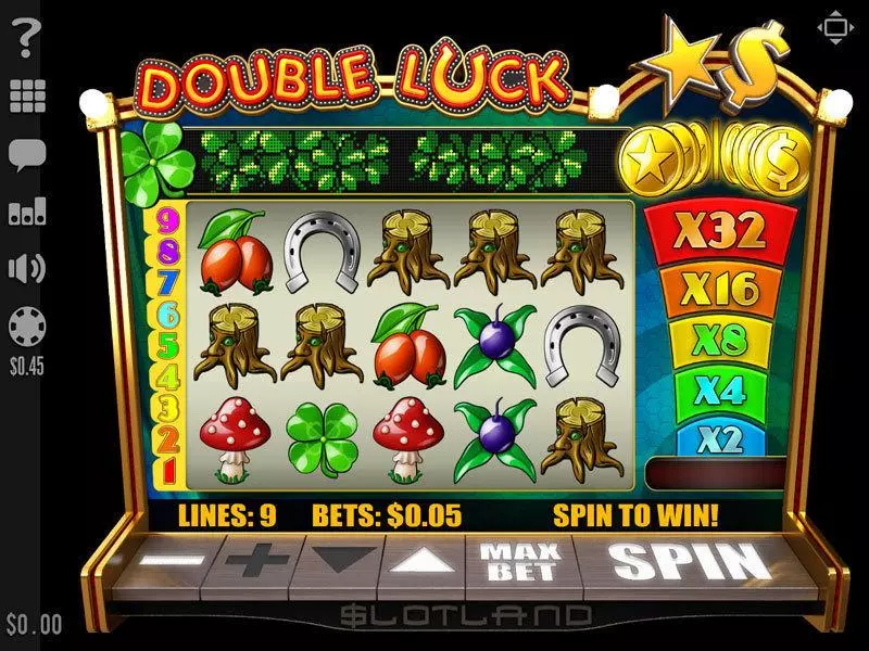Main Screen Reels - Double Luck Slotland Software Slots Game