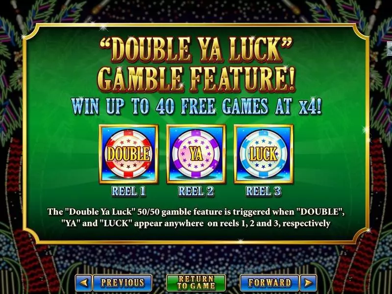 Info and Rules - Double Ya Luck RTG Slots Game